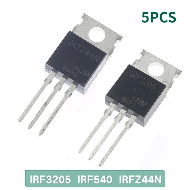 5PCS IRFZ44N Mosfet Transistor IRF3205 IRF540N Power MOSFET TO-220 Transistors Kit IRFZ44NPBF IRF540