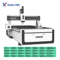 Xunke alta precisión 5.5kw husillo luz de neón 3D acrílico Pvc Acp tallado en madera señal Fabricación de letras madera 3 ejes máquina enrutadora Cnc