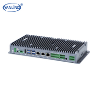 Mini PC Fanless Tout en Aluminium avec Processeur Intel Core i5/i7, 2.5GbE, 3 Ports LAN, RAID 0/1/6, Ports COM, GPIO et Boîtier Edge AI pour l'Automatisation Industrielle