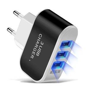 Nouveau Portable coloré 3X USB 2.0 <span class=keywords><strong>chargeur</strong></span> de voyage de téléphone rapide pour IPhone <span class=keywords><strong>Macbook</strong></span> charge rapide pour <span class=keywords><strong>Apple</strong></span> Huawei <span class=keywords><strong>chargeur</strong></span> mural USB - Product Image 5