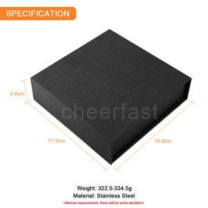 Petaca personalizada a prueba de fugas con 2 tazas y juego de regalo de embudo Frascos para licor Negro Marrón Acero inoxidable 8oz Petaca - Product Image 4