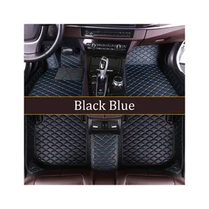 Wholesale Luxury all weather car floor mats Anti Dust Pu Leather 5d Car Mats leather floor mats