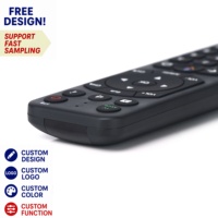 Télécommande universelle multifonctionnelle 37 touches en silicone à radiofréquence avec prise en charge de l'apprentissage et du code roulant, personnalisable
