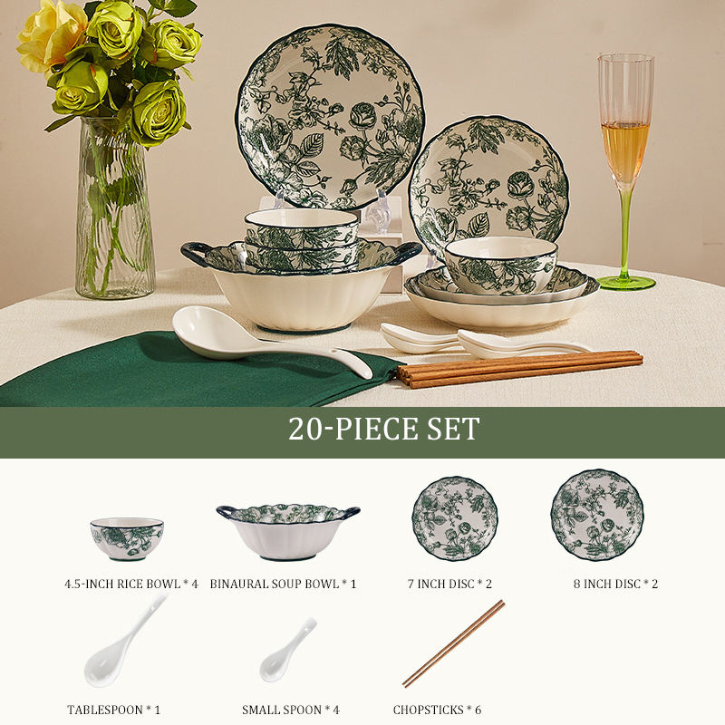 20 pcs set for 4 people