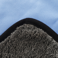 Certification GRS, chiffon de nettoyage de voiture bleu et épais et outil de nettoyage de voiture, tissu en microfibre pour le nettoyage