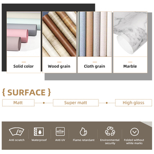 Lituo, precio de fábrica barato, mezcla de teca, <span class=keywords><strong>Pvc</strong></span>, películas para muebles, cubierta de membrana, lámina decorativa para diseño Horizontal, piel de puerta - Product Image 3