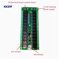 Module de commutation sans fil intelligent Tuya 24 canaux WiFi/Zigbee, module d'automatisation de la maison intelligente avec télécommande RF, 12V