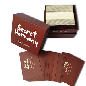 Cartes de fête personnalisées professionnelles d'usine cartes de <span class=keywords><strong>quiz</strong></span> amusantes jeu de cartes en papier d'art de haute qualité avec boîte en papier - Product Image 4