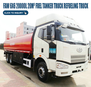 Camion-citerne FAW 6x6 20000L pour le ravitaillement en carburant, FAW J6 20 000 litres avec distributeur et tuyau de 18m pour le transport de diesel/essence - Product Image 4