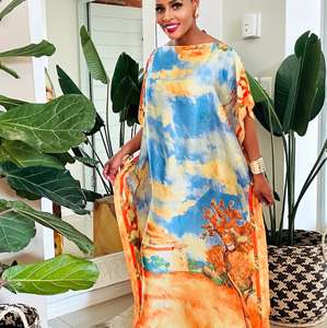 Vestidos Africanos para Mujer al por Mayor, Nuevos Modelos 2025, Ropa Tradicional Femenina, Vestido Casual de Verano, Color Rojo - Product Image 2