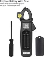 ACM91 TRMS AC/DC Clamp Meter Auto-Ranging 6000 Counts 0.001A Arus 100A/200uA Maks AC/DC 600V Pengukur Tegangan Suhu