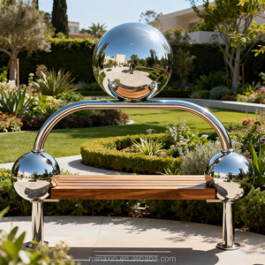 Bola hueca de acero inoxidable de varios tamaños Bola de espejo sin costuras Esfera Bolas de observación Ornamento - Product Image 4