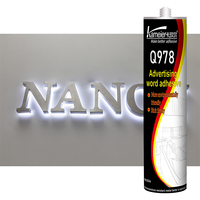Adhesivo Instantáneo Kameier Q978, Pegamento Superfuerte para Acrílico, PVC, Láminas de Plástico, Adhesivo para Techo, Adhesivo 3D para Letras Metálicas