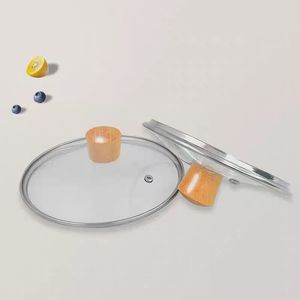 Solid Wood <b>Pot</b> <b>Lid</b> Handle Universal Knob Replacement Accessory For Cookware And Wok Detachable - Product Image 1