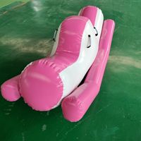 Bouée de sauvetage gonflable géante en forme de donut, modèle de bain gonflable fermé