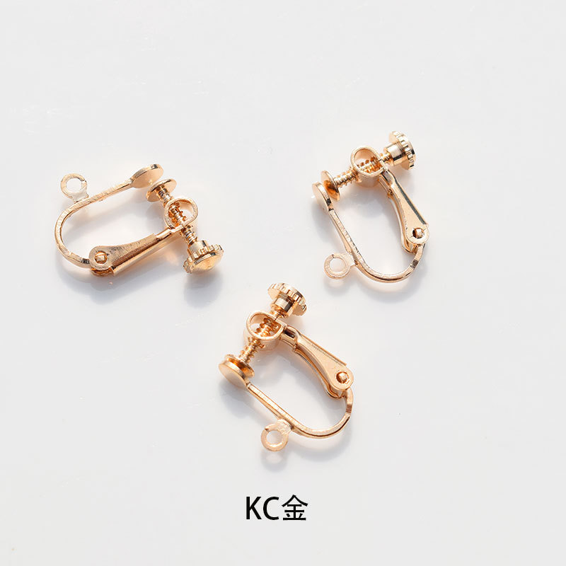 KC Gold Screw Ear Clips