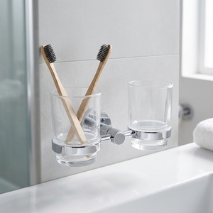 <span class=keywords><strong>Porte</strong></span>-serviettes mural en acier inoxydable personnalisé pour salle de bain, avec étagère, support double pour brosses à dents et anneau <span class=keywords><strong>porte</strong></span>-serviettes – Ensemble de quincaillerie - Product Image 3