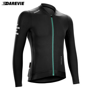 Darevie Manufacturers <strong>Vividness</strong> 8 Colors Cooling Cycling Jersey <strong>Full</strong> Zipper Sleeves Bike Wear - Product Image 1