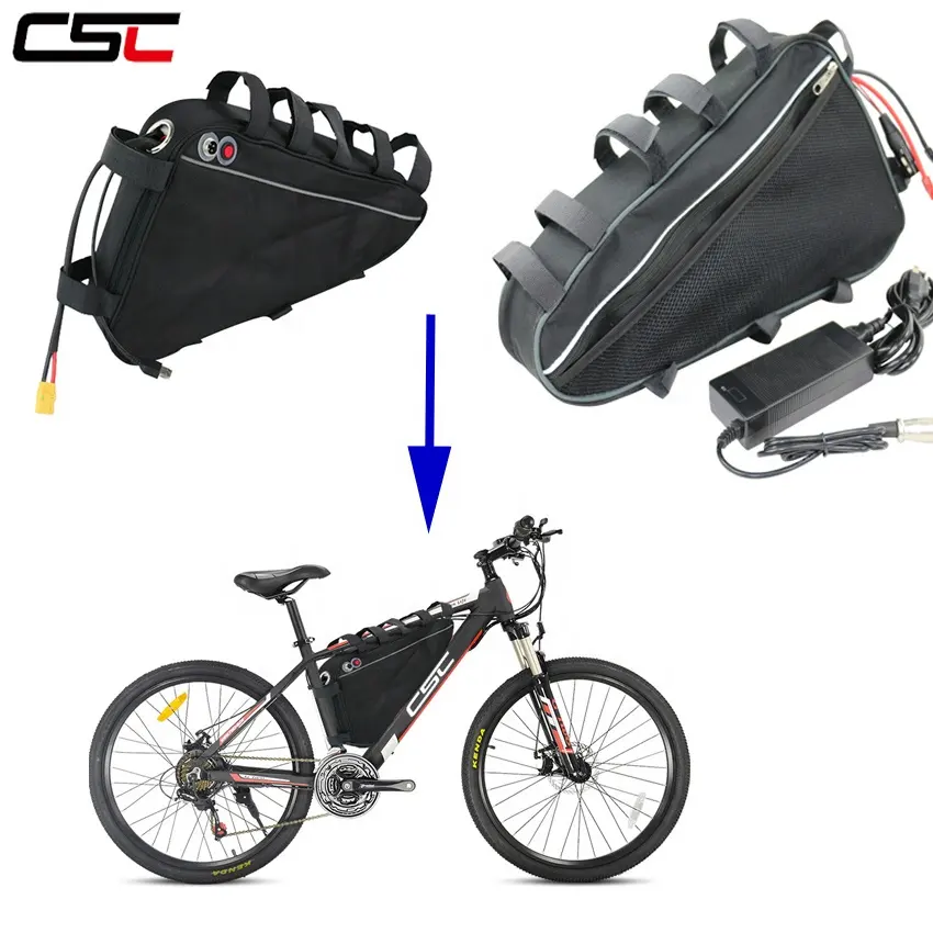 Electric bicycle triangle battery pack 48v 20ah with triangle battery bag for ebike 500W 750W 1000W 1500W