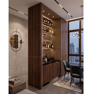 Mueble Bar Moderno de Madera VIQ, Muebles de Bar de Alta Calidad, Concepto de Lujo, Requiere Instalación (Modular), Uso Residencial, Tamaño Personalizado - Product Image 1