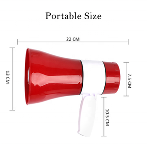 XC-180UF แบบพกพา20W สำหรับโทรโข่งลำโพง<span class=keywords><strong>ไมโครโฟน</strong></span>มือถือพลาสติกแตร LED ปลุกการ์ด TF รองรับ USB - Product Image 5