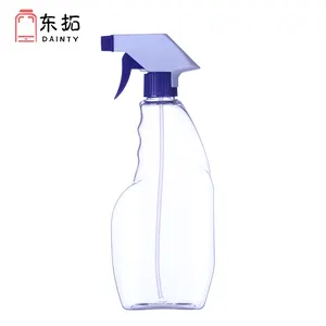 Spray Bottle Custom Clear Plastic Bottle 500ml Daily Cleaning Trigger Spray Pump Bottle