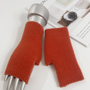 <span class=keywords><strong>Guanti</strong></span> Caldi in Cashmere da Donna con Dita Aperte, Protezione Polso Lavorata a Maglia, Protezione Braccia Invernale, <span class=keywords><strong>Guanti</strong></span> Senza Dita in <span class=keywords><strong>Lana</strong></span> Lavorata a Maglia per Ragazze - Product Image 1