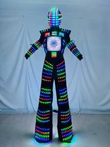 LED Full Color Robot Costume Stilt Walker Robot Suit Kryoman <span class=keywords><strong>David</strong></span> <span class=keywords><strong>Guetta</strong></span> Future Clothing Celebration Party Show - Product Image 6