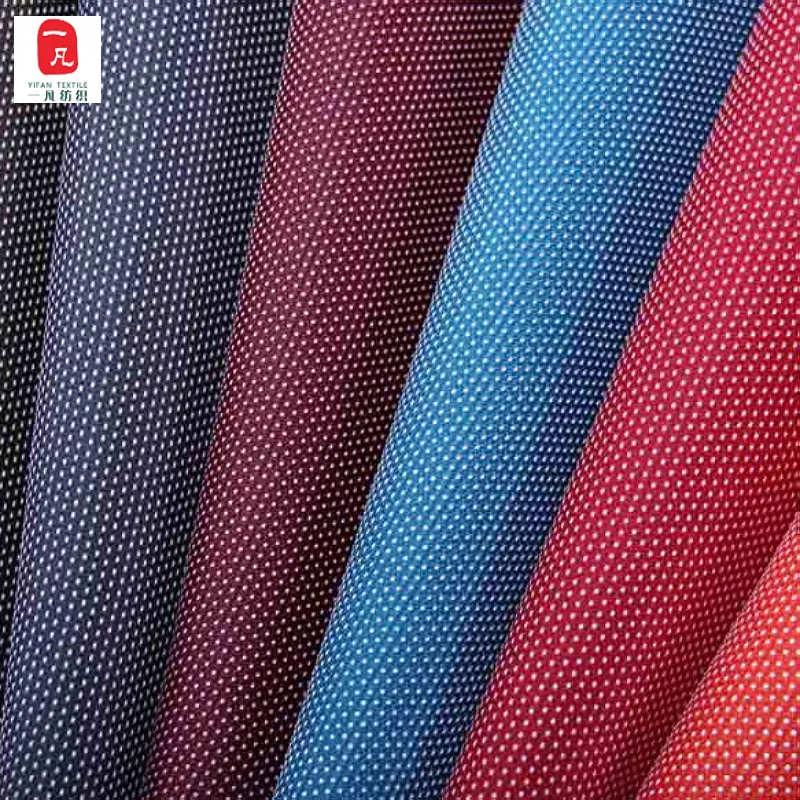 Processing custom wholesale 900D double color point jacquard PU Oxford cloth case tent fabric