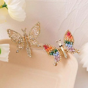 Clips para el pelo de mariposa, perlas móviles Blingbling, Clips para el pelo de mariposa dinámicos Super <span class=keywords><strong>Magic</strong></span> Breath, diamantes de imitación pequeños, venta al por mayor - Product Image 5