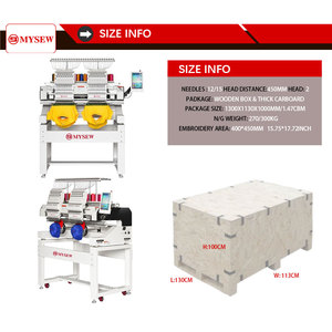 Two Head Commercial Computer Embroidery <b>Machine</b> 12 Needle Large Working Area Cap Garment Embroidery <b>Machine</b> - Product Image 2