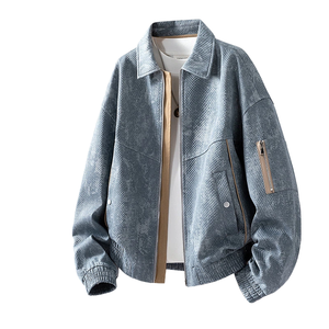 Chaqueta Bomber de Mezclilla Estilo Americano ANSZKTN M-8XL para Hombre, Ropa Urbana con Patrón de Corazón, Cierre de Cremallera, Nueva Colección Otoño 2025, Casual - Product Image 1