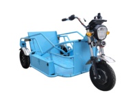 Triciclo Eléctrico para Discapacitados sin Barreras con Rampa para Usuarios de Sillas de Ruedas, Scooter de Movilidad de 3 Ruedas con Batería para Personas con Discapacidad