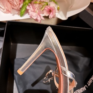 Zapatos de Mujer de Tacón de Aguja de 8 cm con Correa al Tobillo y Pedrería Brillante de Lujo, Novedad 2025, para Fiesta de Graduación, Club, Noche, Proveedor de Fábrica - Product Image 5