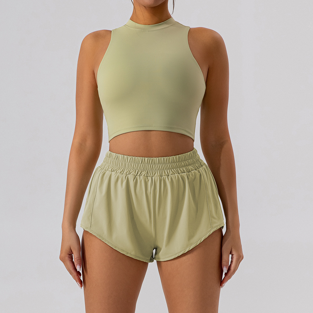 Ensemble short - vert turquoise