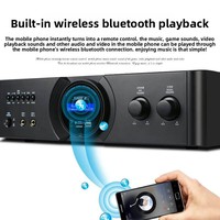 SHILE OK-555B Amplificateur Audio Professionnel 3D Intégré pour Conférences et Théâtres avec MP3 et USB