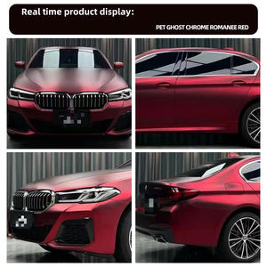 1,52x18m PET Romane Rot Matt Farbwechselnde Autofolie Fahrzeugfolierung Karosserie-Aufkleber Folienrolle - Product Image 2