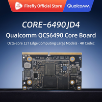 Carte de développement IA Edge Firefly CORE-6490JD4 Q6490A Qualcomm QCS6490 4G 8G RAM 64G Stockage Linux Ubuntu Robotique