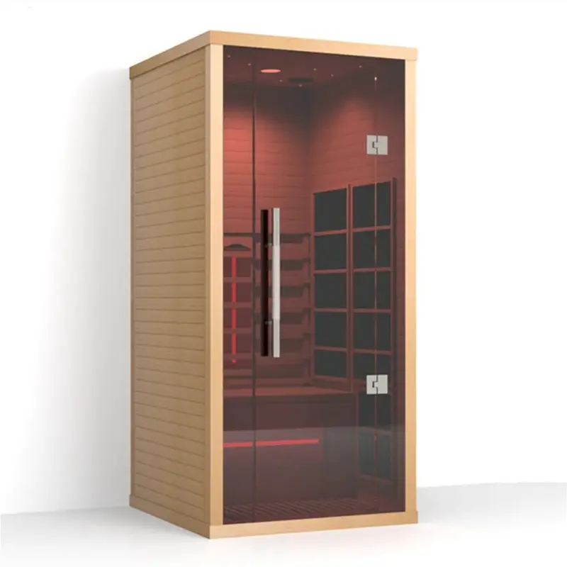 America Best Selling To Door Hemlock Infrared Healthy Single Person Sauna