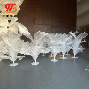 SMOOTH Luxury Customized Handmade Giant Silk Fabric Flower for Wedding <b>Table</b> <b>Decoration</b> Backdrop Event Party <b>Decoration</b> - Product Image 6