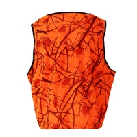 Gilet de chasse de sécurité orange réfléchissant personnalisé pour l'extérieur gilet de pêche de camouflage