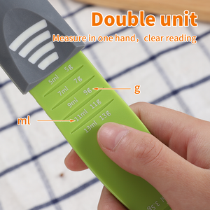 Muỗng đong nhựa hai đầu điều chỉnh được, đầu hẹp, dùng cho nhà bếp, sản xuất OEM theo tiêu chuẩn BSCI - Product Image 5