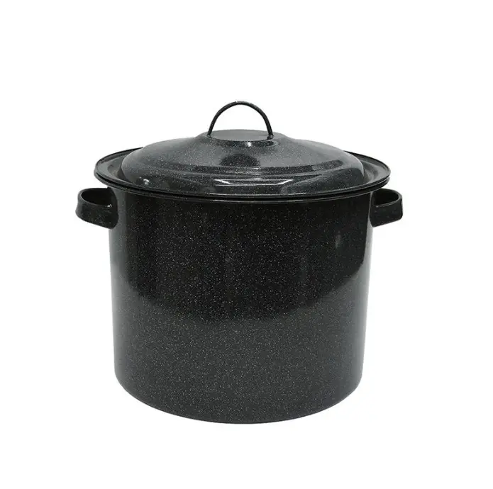 Выпуклый чайник для супа, тушения или воды на открытом воздухе-Кемпинг, эмалированная посуда