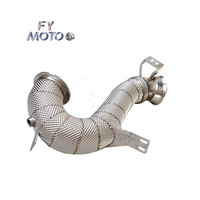 Pour AMG GT43 GT50 GT53 GLE53 S450 S500 M256 3.0T Downpipe 2017 + avec bouclier thermique