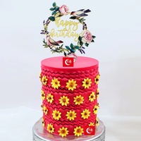 Ensemble de décoration de crème à gâteau acrylique forme irrégulière grattoir grattoir outils de cuisson pour gâteaux