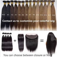 Paquete de Cabello Humano Virgen Vietnamita Liso Natural Sin Procesar, Cutícula Alineada, Proveedor de Cabello Virgen, Extensiones de Cabello Indio y Camboyano