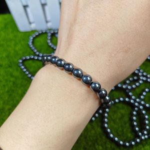 Cristallo naturale <span class=keywords><strong>di</strong></span> alta qualità all'ingrosso 8mm braccialetto <span class=keywords><strong>di</strong></span> <span class=keywords><strong>ematite</strong></span> cristallo curativo per la decorazione domestica - Product Image 2