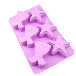 <span class=keywords><strong>Molde</strong></span> <span class=keywords><strong>de</strong></span> Silicona HY <span class=keywords><strong>de</strong></span> 6 Cavidades con Forma <span class=keywords><strong>de</strong></span> <span class=keywords><strong>Cola</strong></span> <span class=keywords><strong>de</strong></span> <span class=keywords><strong>Sirena</strong></span> y Estrella <span class=keywords><strong>de</strong></span> Mar para Hacer Pasteles, Bombas <span class=keywords><strong>de</strong></span> Baño, Chocolate, Jabón y Velas - Product Image 3