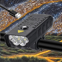 Phare de vélo à fixation sur guidon super lumineux 30W pour la conduite nocturne, étanche IP63, rechargeable, alimenté par batterie LED