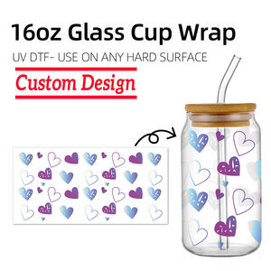 Envolturas para Vasos UV DTF de Stranger Factory, Aptas para Proveedores, 16 oz, Pegatinas UV, Impresión por Transferencia PET Ecológica y Duradera - Product Image 5